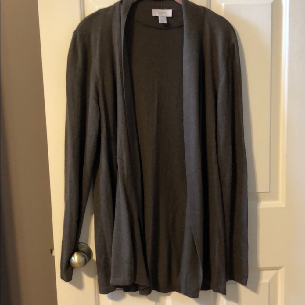 Olive green cardigan